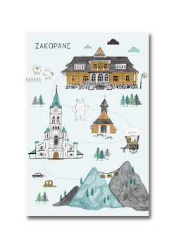 Pocztówka Zakopane Trasa Spacerowa