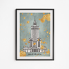 Modern Turquoise Palace Poster 21x30