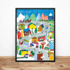 Zakopane Krupówki poster 40x50