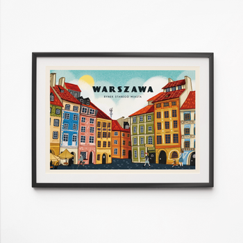 Plakat Warszawa Rynek Starego Miasta 50x70