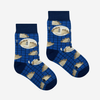 Kids Socks Pierogi Check Blue