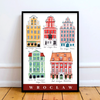 Poster Wroclaw Golden Townhouses 40x50