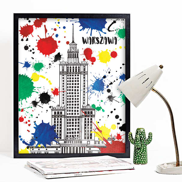 Plakat Pałac Kultury Kleksy 50x70