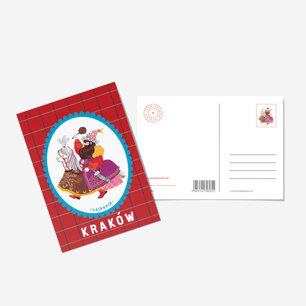 Postcard Kraków Lajkonik