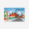 Pocztówka Wrocław Most Tumski