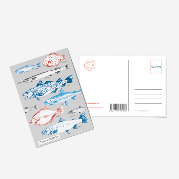 Postcard Baltic Fish
