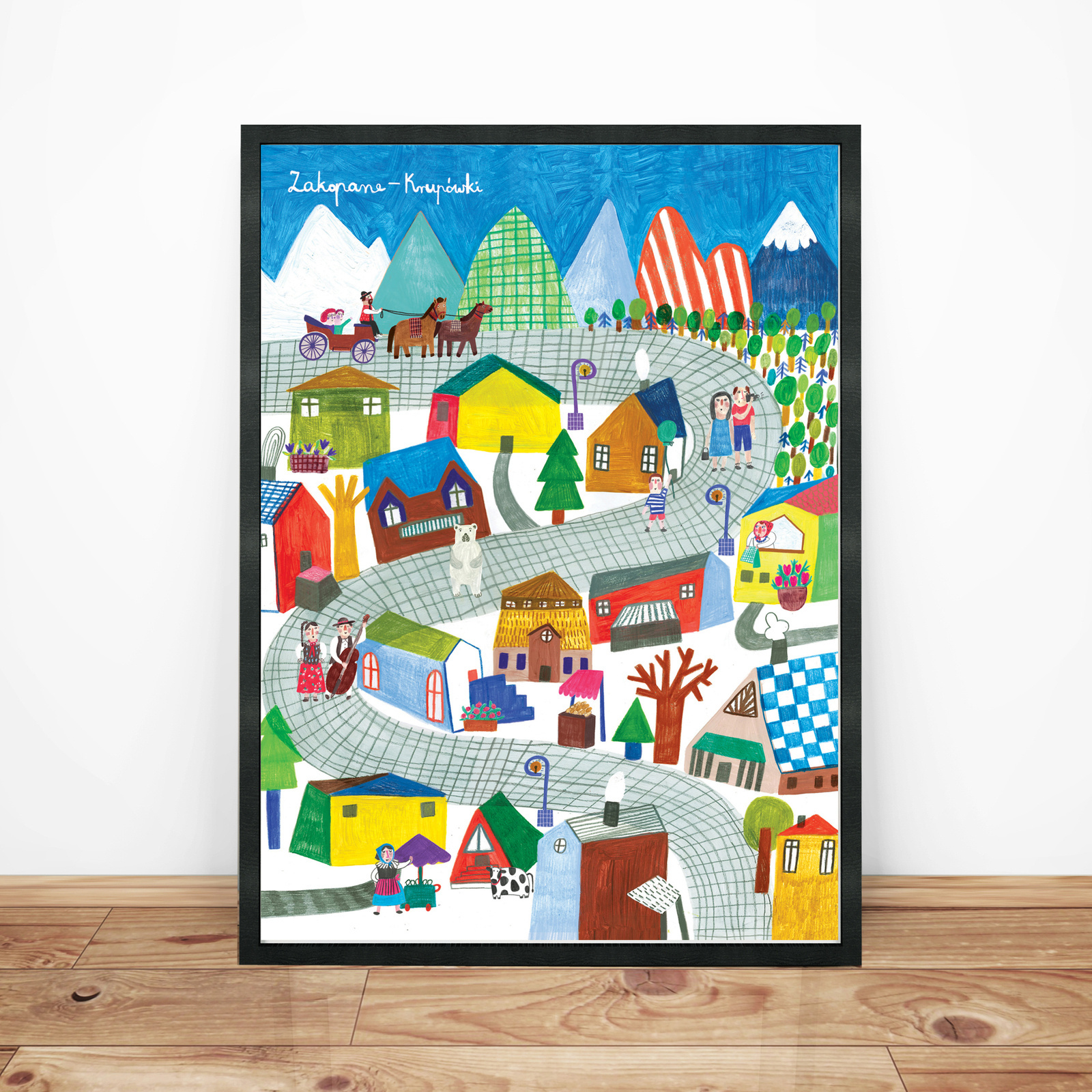 Plakat Zakopane Krupówki 21x30