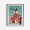 Plakat Lublin Brama Krakowska 50x70