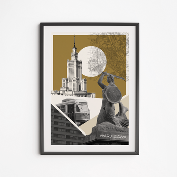 Plakat Warszawa Kolaż 40x50