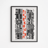 Plakat Łódź Piotrkowska 30x40
