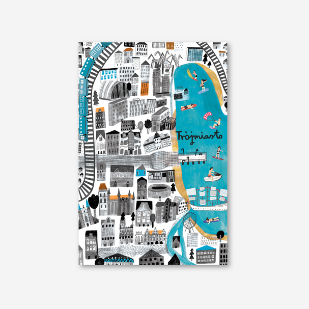 Postcard Tricity Map