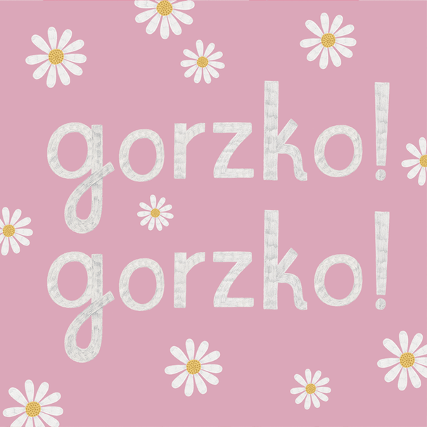 Kartka Gorzko Gorzko Biały